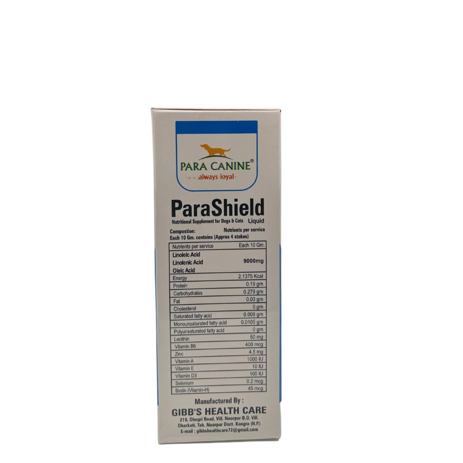 Para Shield Syrup - Controls hair shedding - Recovery from allergies, mange, fungal & other dermatologic conditions